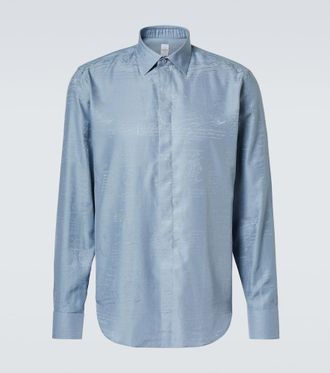 Berluti Scritto Andy silk and cotton shirt