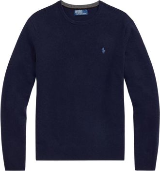 Polo Ralph Lauren Blauwe Sweaters voor Mannen - Heren - Ronde hals truien - Blauw - 2XL - Truien & Vesten