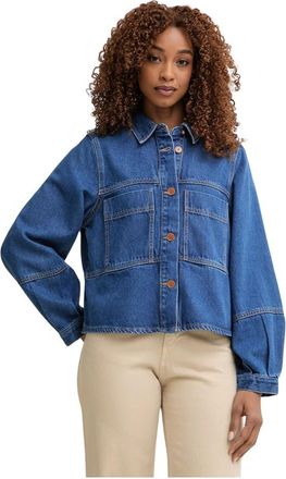 Benetton Utility Patch Pocket Denim Jacket - Dames - Spijkerjassen - Blauw - L - Denim - Jassen