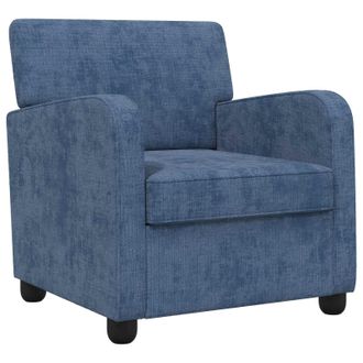 vidaXL Sill&oacute;n Azul Chenilla Vidaxl