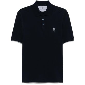 Brunello Cucinelli Logo-embroidered Polo Shirt