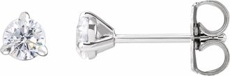 Diamond2Deal 14K Gold 1/3 Lab-Grown Diamond Cocktail Stud Earrings Clarity SI, Color G-H