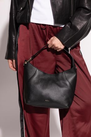 Furla Lara Small Hobo Hand Bag, Womens, Black