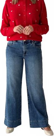 Kut from the Kloth Kelsey Ankle Flare With Wide Hem Jeans In Cool Wash