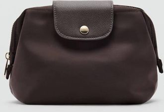 Mango Necessaire nylon medio cioccolato - Donna - Taglia unica - MANGO