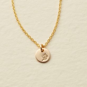 Made by Mary February Birth Flower Necklace