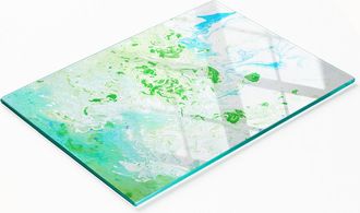 OEM Tabla De Cocina De Vidrio Templado Con Gr&aacute;ficos Abstractos Decorativos 80x52 Cm