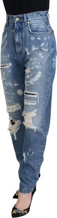 Dolce & Gabbana Gedegradeerde Denim Broek - Dames - Jeans - Blauw - Maat: 2XS Denim