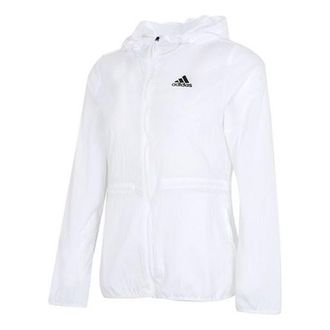adidas (WMNS) adidas Breathable Lightweight Jacket Asia Sizing White GQ0628