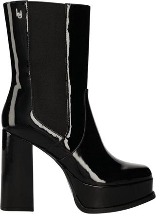 Liu Jo Naira 04 Enkellaarsjes - Dames - Laarzen met Hak - Zwart - 41 EU - Leer - Schoenen