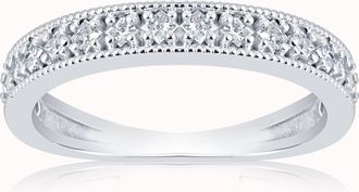 Pompeii3 1/3ct Princess Cut Diamond Wedding Ring White Gold
