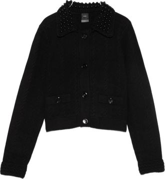 Pinko Op maat gemaakte Nero-jas voor vrouwen - Dames - Vesten - Zwart - S - Wol - Truien & Vesten