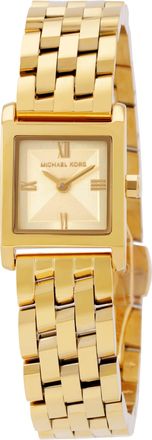 Michael Kors Micro Georgie Quartz Gold Dial Ladies Watch MK4931