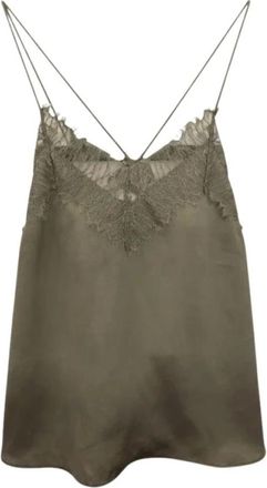 Iro Top in seta - - Tops - Donna - Verde - S