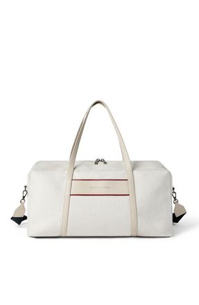 Brunello Cucinelli Canvas bag with logo in Silver at Nordstrom