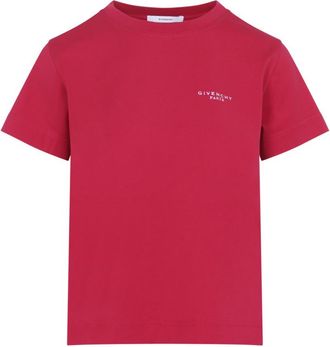 Givenchy Dark Pink Crew Neck T-Shirt