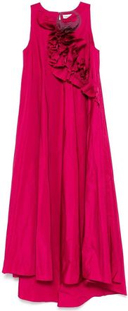 P.A.R.O.S.H. P. A.R. O.S. H. Pimpy Long Dress With Floral Detail