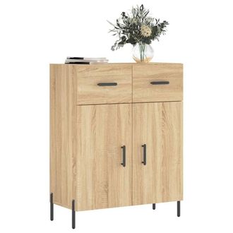 Berkfield Home Sideboard Sonoma Oak 69.5x34x90 cm Engineered Wood in Brown