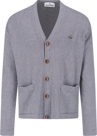 Vivienne Westwood Grey Alex Cotton-Cashmere Cardigan