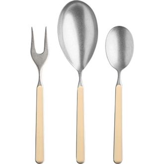 Mepra Fantasia Pewter Serving Set - 3 Pieces in Sesame at Nordstrom