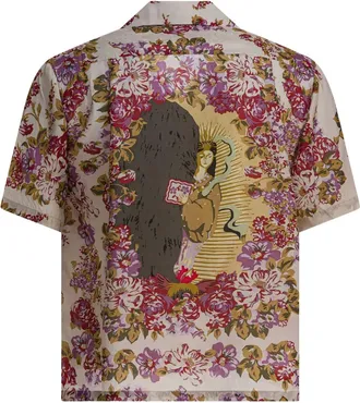 KAPITAL Camicia a fiori - Rosso