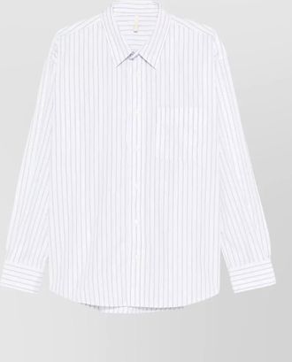 Sunflower striped poplin regular fit shirt