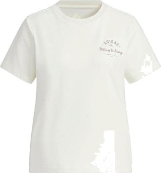adidas (WMNS) adidas Verbiage Short Sleeve T-Shirt Asia Sizing Whtite JN7777
