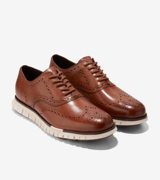 Cole Haan Zer&oslash;grand Remastered C39602 Oxford Mens 8.5W Brown Dress Shoes VER1530