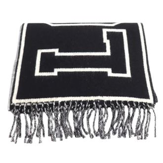 Louis Vuitton Pre-owned Scarves, male, Black, Size: ONE SIZE Pre-owned Echarpe City Louis Wool Cashmere Scarf