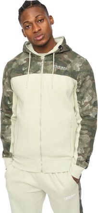 Crosshatch Mannen Branton Volledige Rits Hoodie (Licht Olijf)