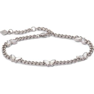 Alex and Ani Butterfly Curb Chain Bracelet in Silver at Nordstrom
