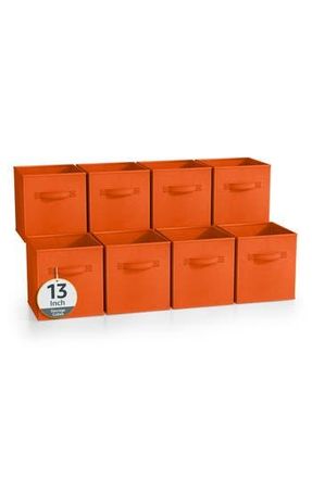 Sorbus 8-Pack Collapsible Storage Cube in Orange at Nordstrom Rack