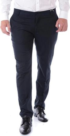 Daniele Alessandrini Jeans - Heren - Slim Fit Broeken - Blauw - XL - Katoen - Broeken