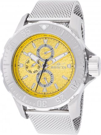 Invicta Vintage Quartz Yellow Dial Mens Watch 48014