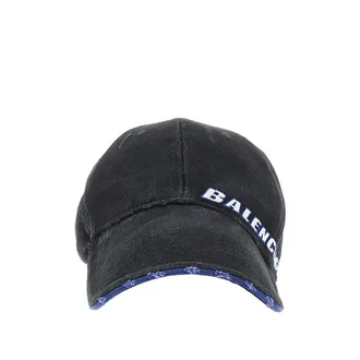 Balenciaga Logo embroidery gabardine baseball cap Man S