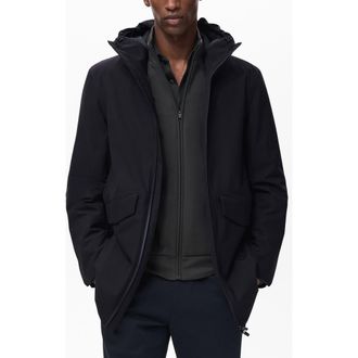 Mango Water Repellent Packable Insulated Jacket in Navy at Nordstrom, Size Medium