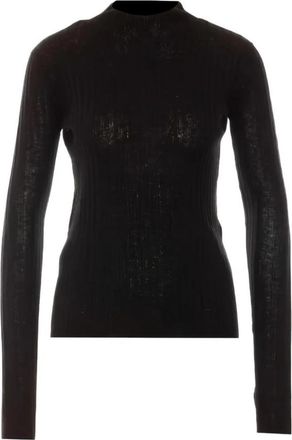 Pinko Muggito Sweater - Dames - Coltruien - Zwart - M - Wol - Truien & Vesten