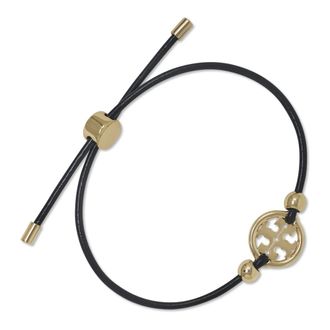 Tory Burch Accessoires, Dames, Geel, ONE Size, Leer, Icon Slider Armband
