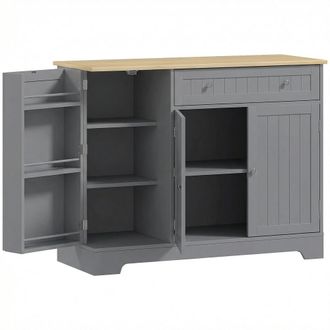HOMCOM Aparador de cocina 105x40x83 cm gris