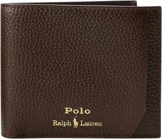 Polo Ralph Lauren Portafoglio Medio in Pelle con Portachiavi - - Accessories - Uomo - Marrone - ONE SIZE