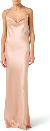 Elisabetta Franchi Kleedjes, Dames, Roze, S, Red Carpet Jersey Jurk