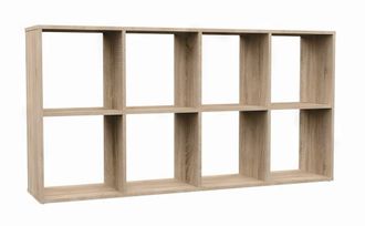 OEM Estanter&iacute;a Compartimentada Sonoma Oak - Para Libros, Juguetes, Documentos - 2x4 - Universal, Funcional, S&oacute;lida