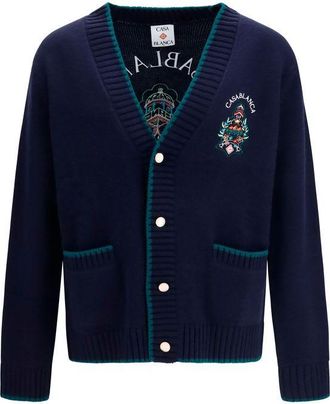 Casablanca Wool Oves Aries Mens Cardigan