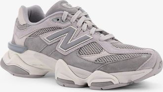 New Balance Mens Low-Top Sneakers 9060 Grey Mesh And Suede Polyester Trainers