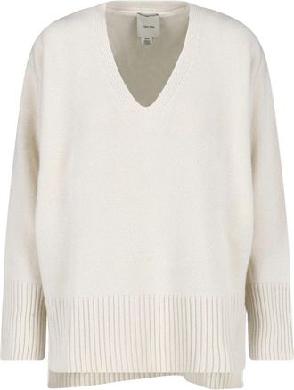 Calvin Klein Lux Wool V-Neck Sweater