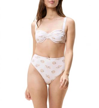 Cleobella Beckett Bikini Top In Ditsy Shell