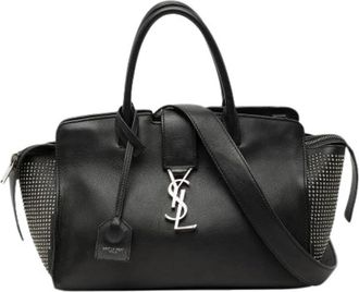 Saint Laurent Pre-owned Downtown Cabas - Dames - Vintage Handtas - Zwart - ONE Size - Leer - Vintage