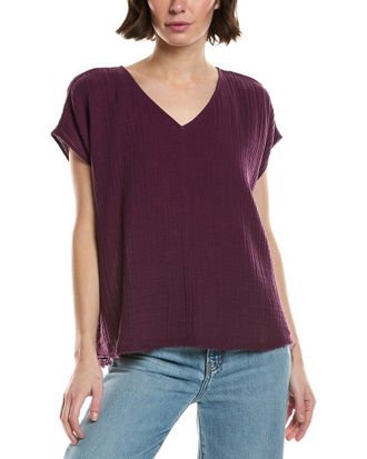 Eileen Fisher Eileen Fisher V-Neck Square Top
