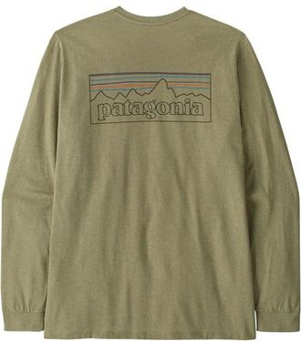 Patagonia L/S P-6 Logo Responsibili-Tee Longsleeve f&uuml;r Herren | oliv