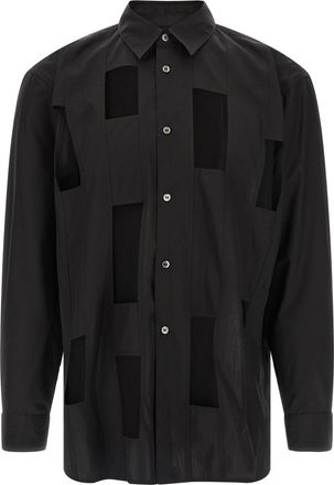 Comme Des Gar&ccedil;ons Black Cotton Mens Blouse